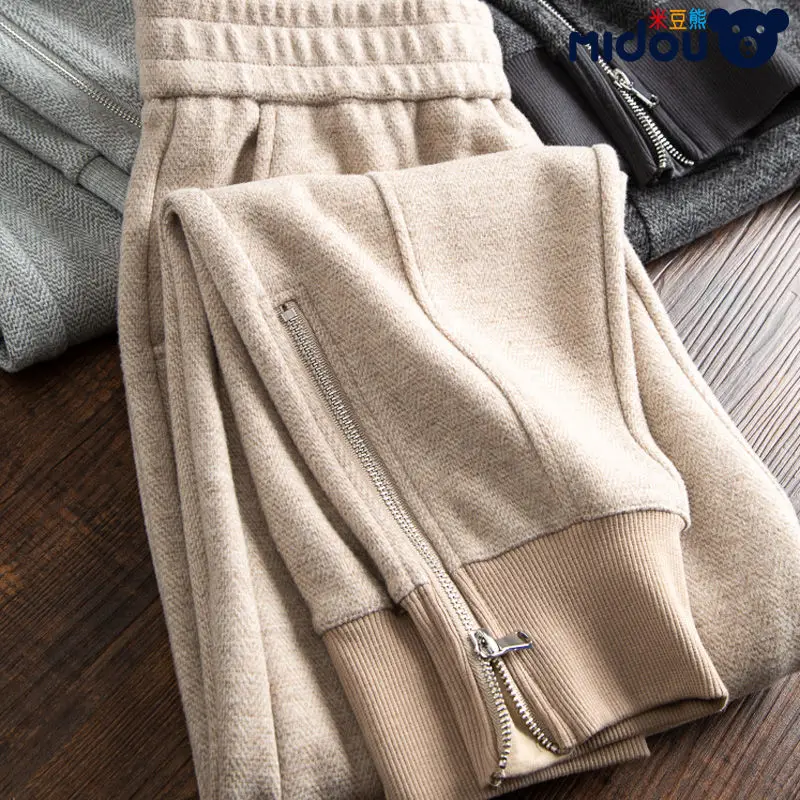 

Sports Pants For Women In The 2023 Spring And Autumn Season: New Versatile Elastic Waist And Ankle Tie Harlan Casual Pants