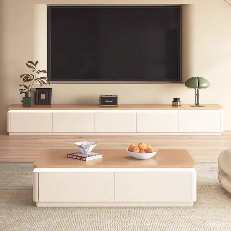 

White Mobile Tv Stands Living Room Modern Display Luxury Drawers Wood Designer Tv Table Universal Archivadores Home Furniture