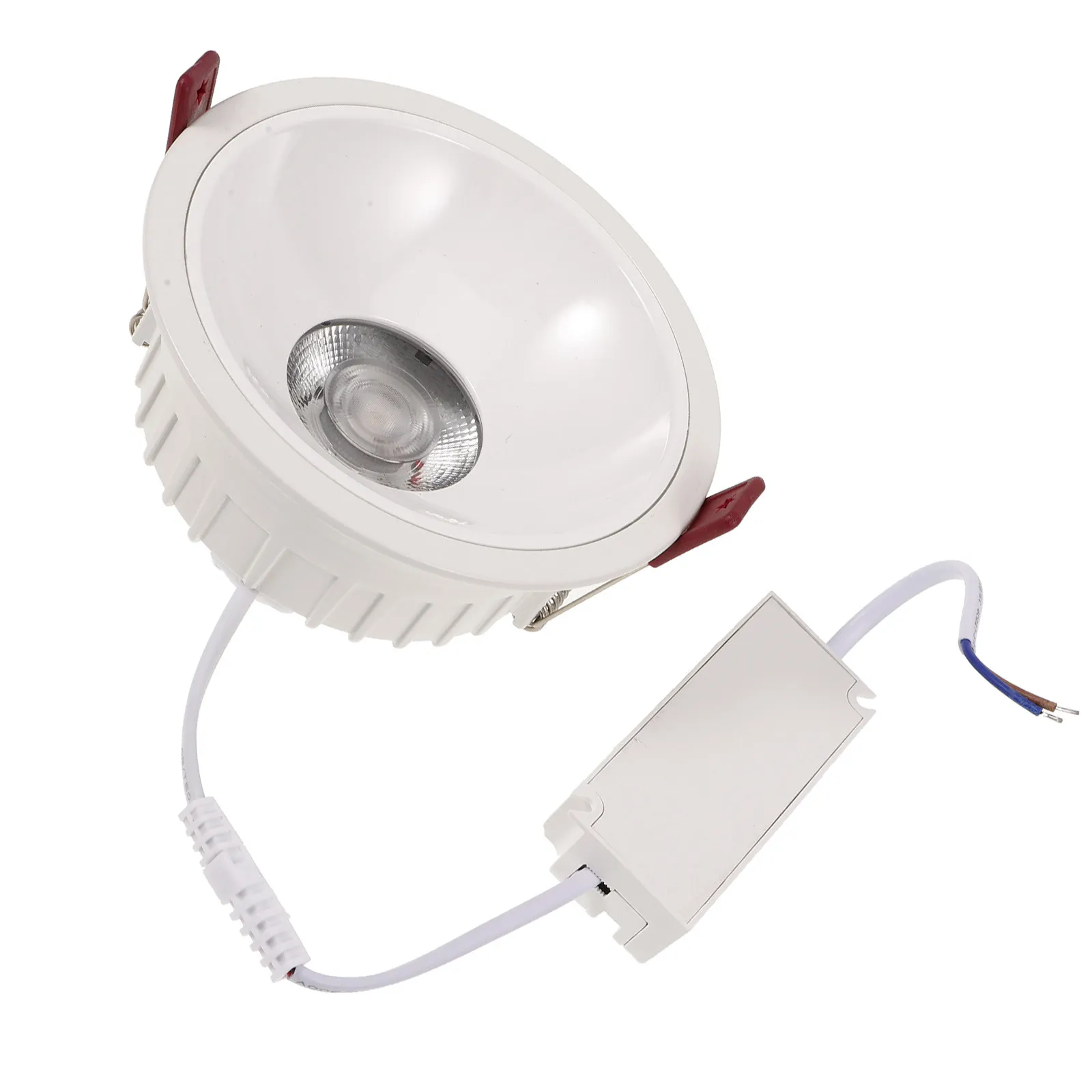 Aluminum Alloy Recessed Downlight Round Slim LED Ceiling Light for Living Room Bedroom Kitchen Commercial Use Corrosion
