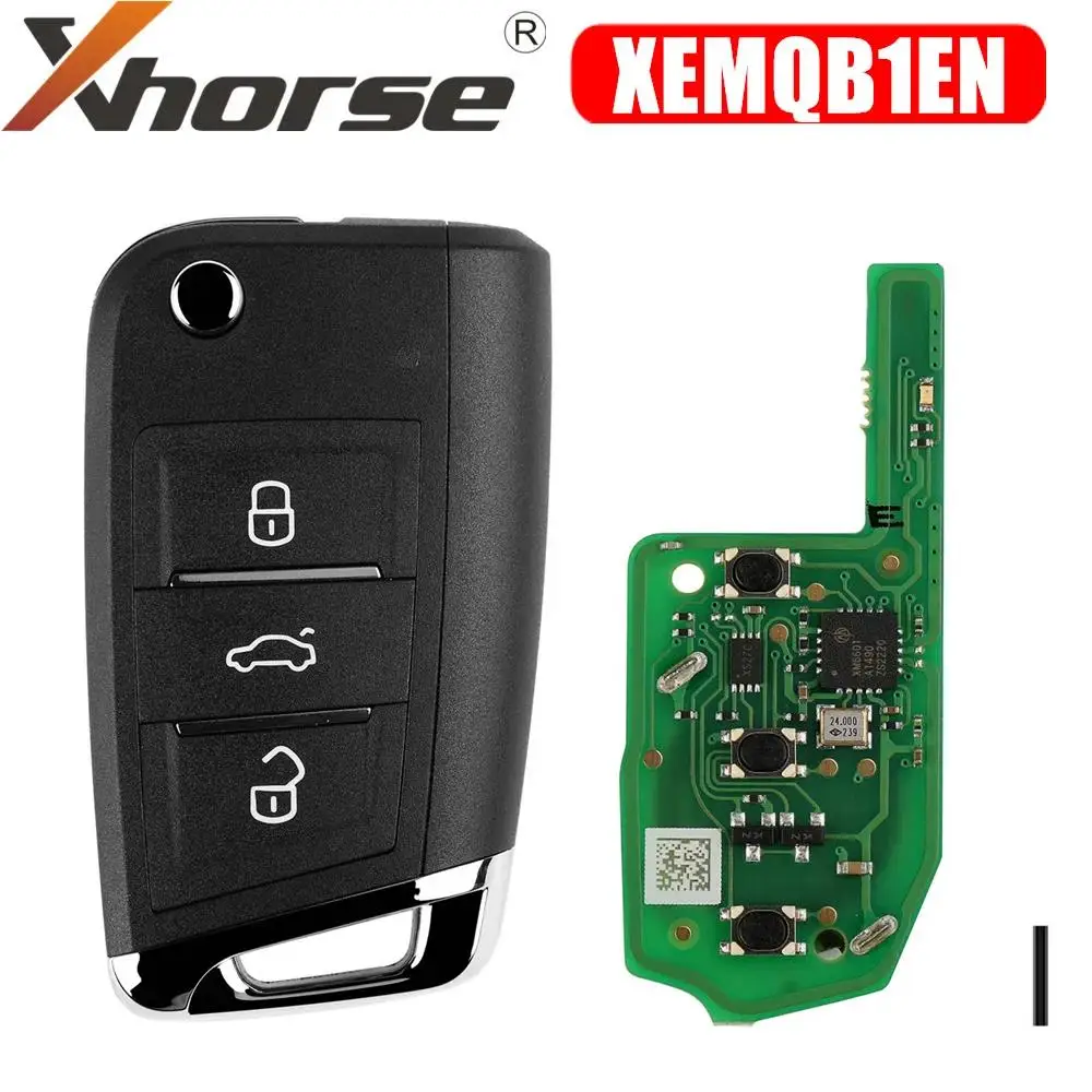 Xhorse XEMQB1EN Super Remote Key MQB Style 3 Buttons Built-in Super Chip