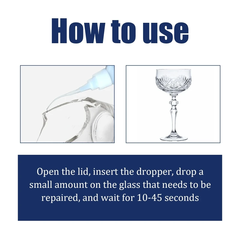 1.05oz sửa chữa kính dán đa năng cường độ cao D0UA