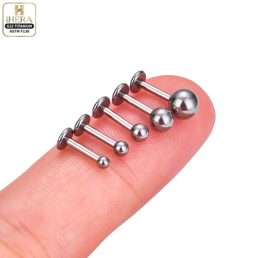 1/5PC G23 Titanium Nose Rings Piercings Lip Eyebrow Ear Septum Helix Cartilage Septum Body Jewelry Piercing Labret Nariz C Rod