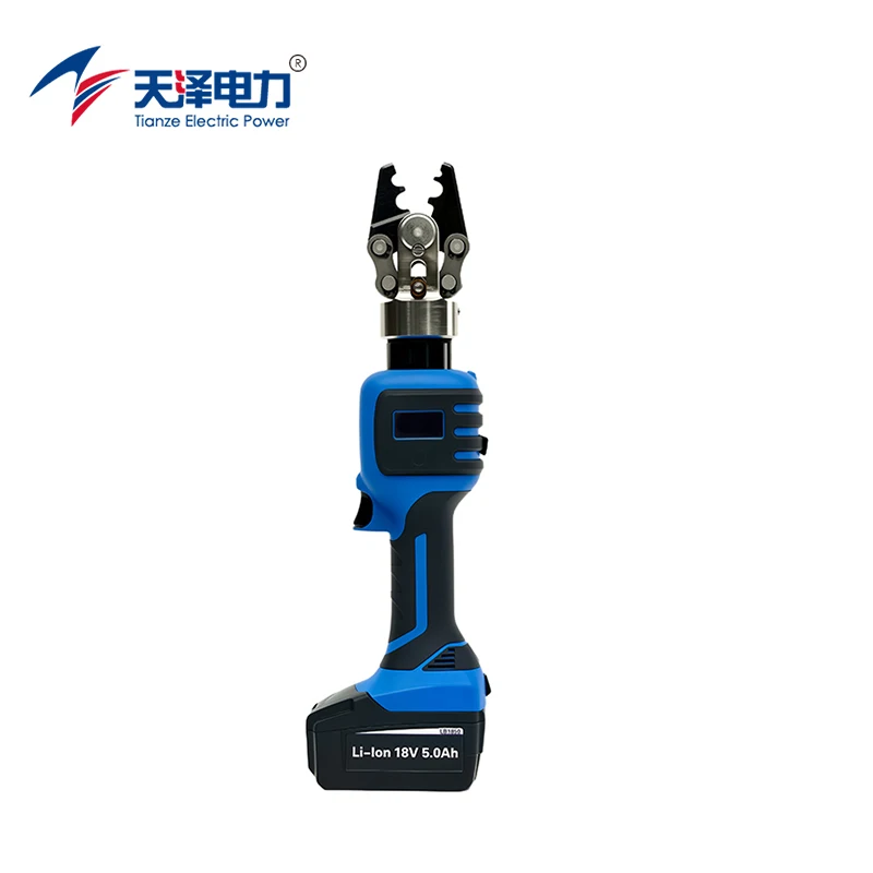 B50P-50VD Smart Battery Hydraulic Crimper 5T 50mm2 Die Free Indent Cable Lug Cordless Crimping Pliers Portable Electrical Tool
