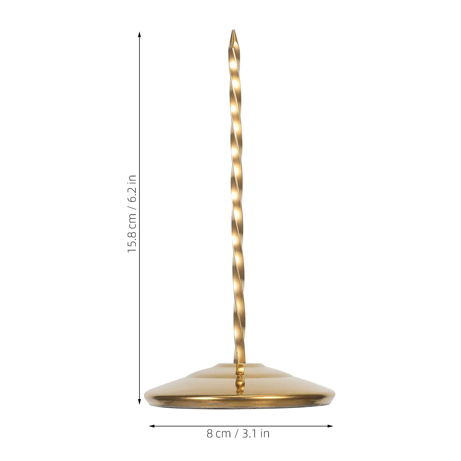 Receipt Holder Spike for Restaurant Owners to Organize Receipts, Golden Stainless Steel 1 Pc for Menus and Checks