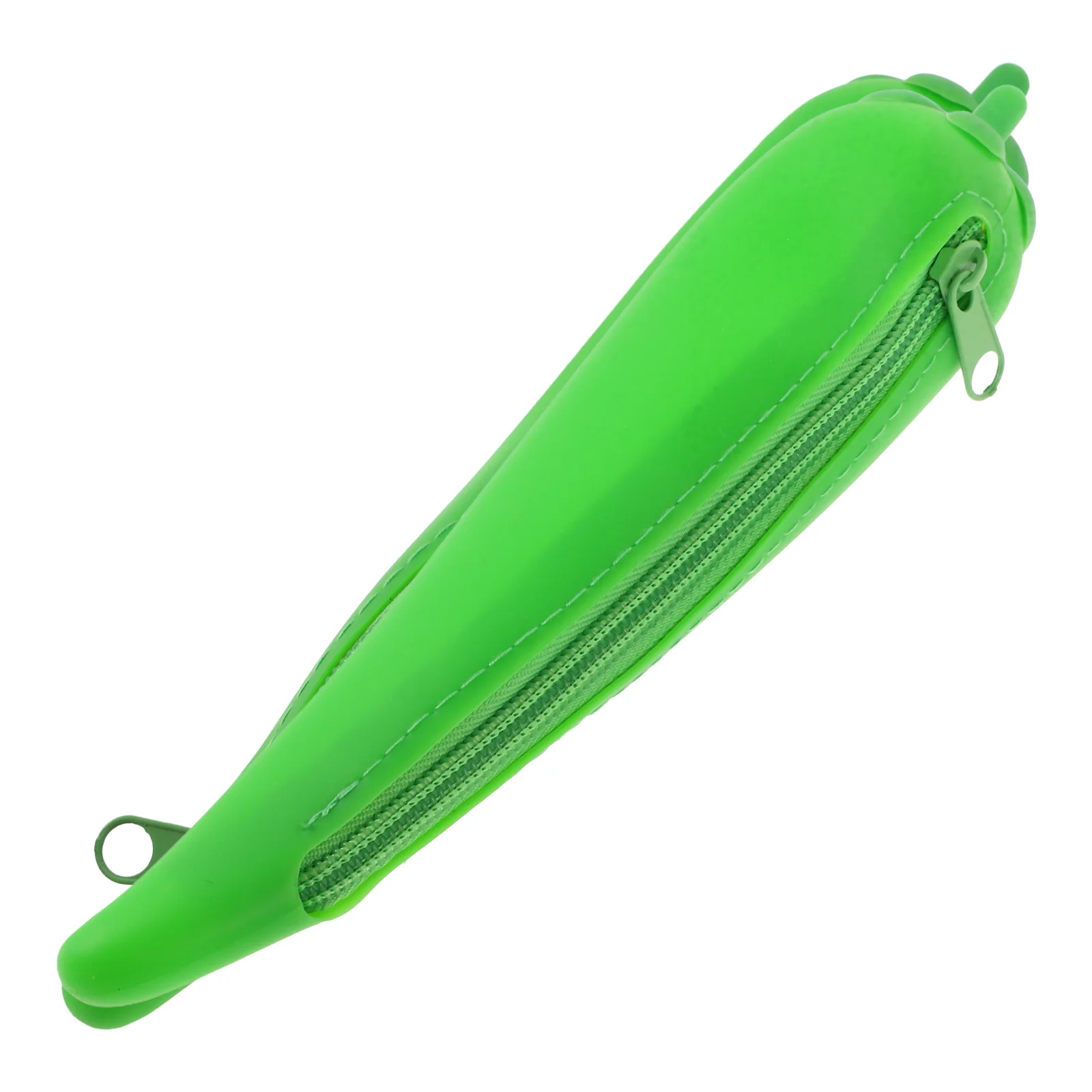 

Chili Pencil Bag Silica Gel Stationery Holder Lightweight Portable Large Capacity Zipper Design Student Use Pen Pouch