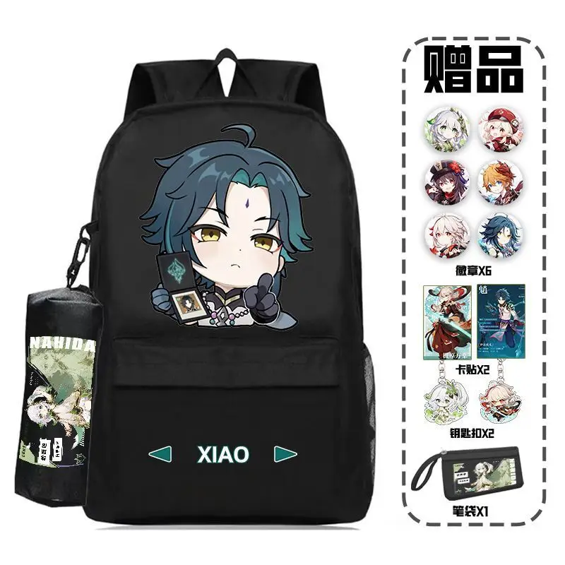 

Genshin Impact Maple Leaf Wan Ye Zhong Li Collaboration Anime Backpack For Boys Girls Middle And High School Students Large A