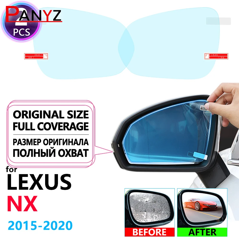 

Full Cover Anti Fog Rainproof Film Rearview for Lexus NX NX200t NX300h NX200 NX300 200t 300h 200 Car Stickers Films Accessories