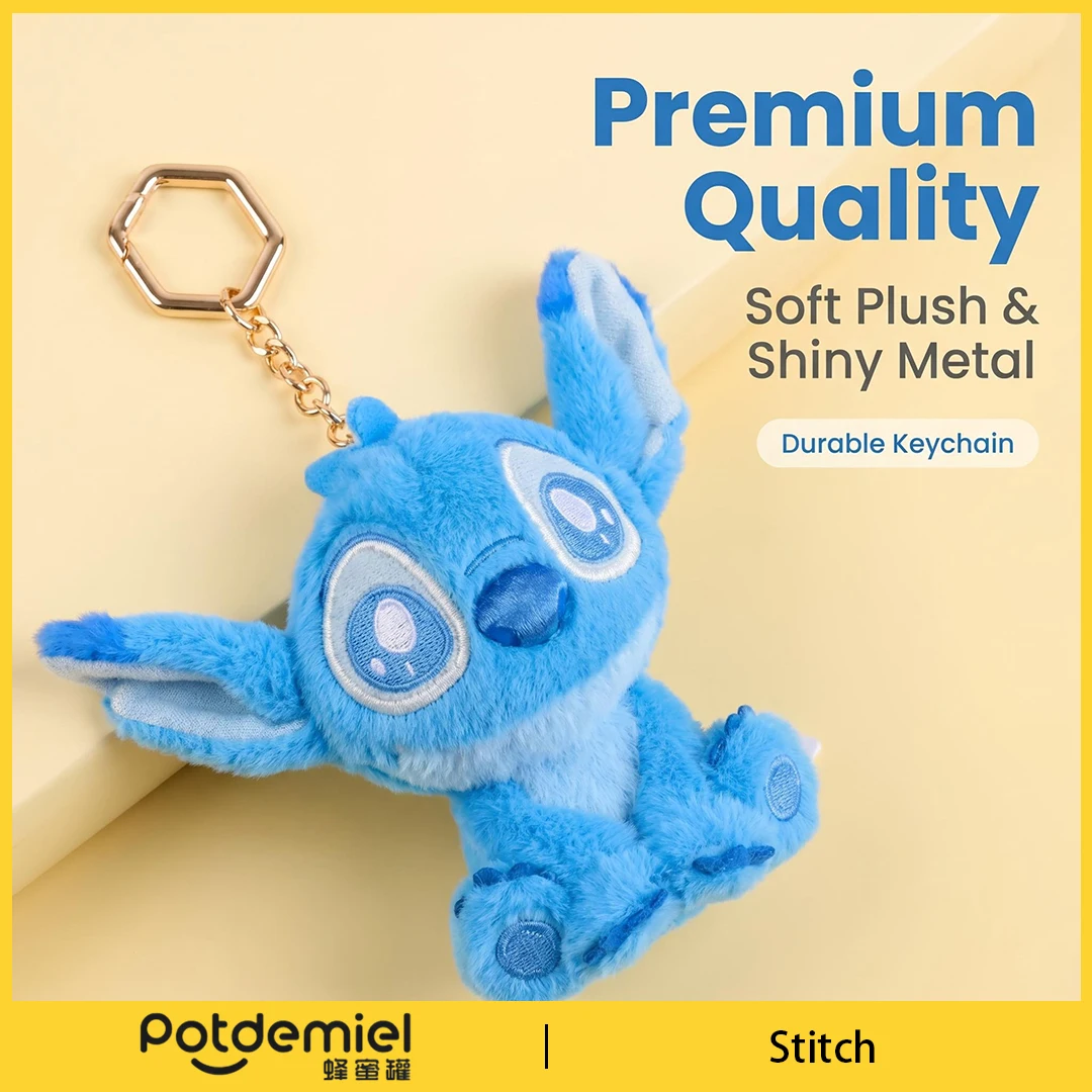 

Potdemiel Disney Lilo & Stitch Stitch Plush Bag Pendant Chic Hot Selling Cartoon Ornament Gift For Teen Girls Bag Wallet Decor