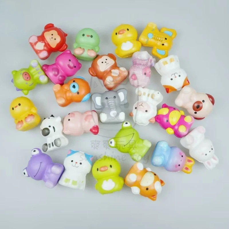 1 個ストレス解消おもちゃフワフワ漫画ツイストエッグ 24 動物 PU 遅いリバウンド混練おもちゃそわそわおもちゃ Juguetes 스트레스볼 장난감