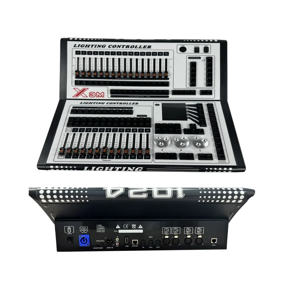 Guangzhou X3M Console Stage Lighting Controller With Art Net Port And RDM And Midi Function For Disco Live Broadcast Room Bar
