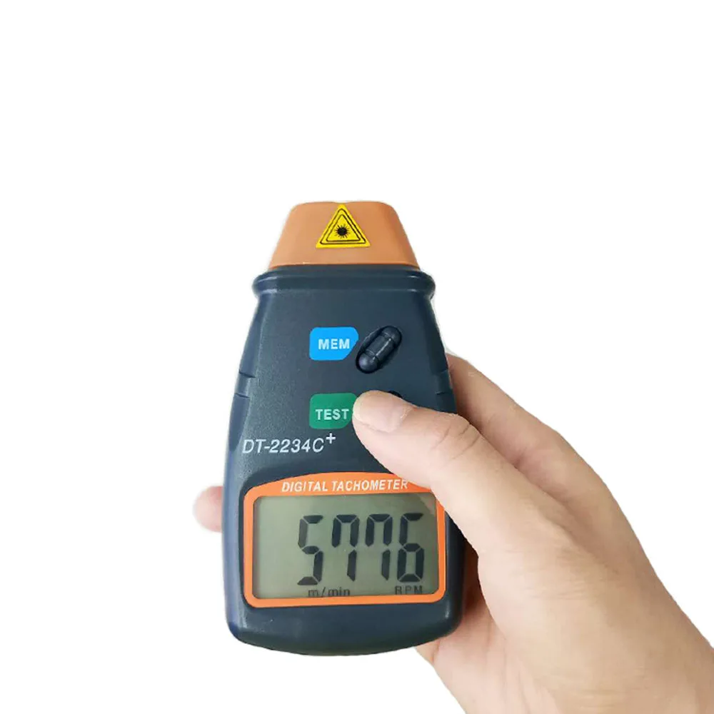 Digital Non Contact Laser Photo Tachometer Digital RPM Tach Digital Laser Tachometer Speedometer Speed Gauge Engine