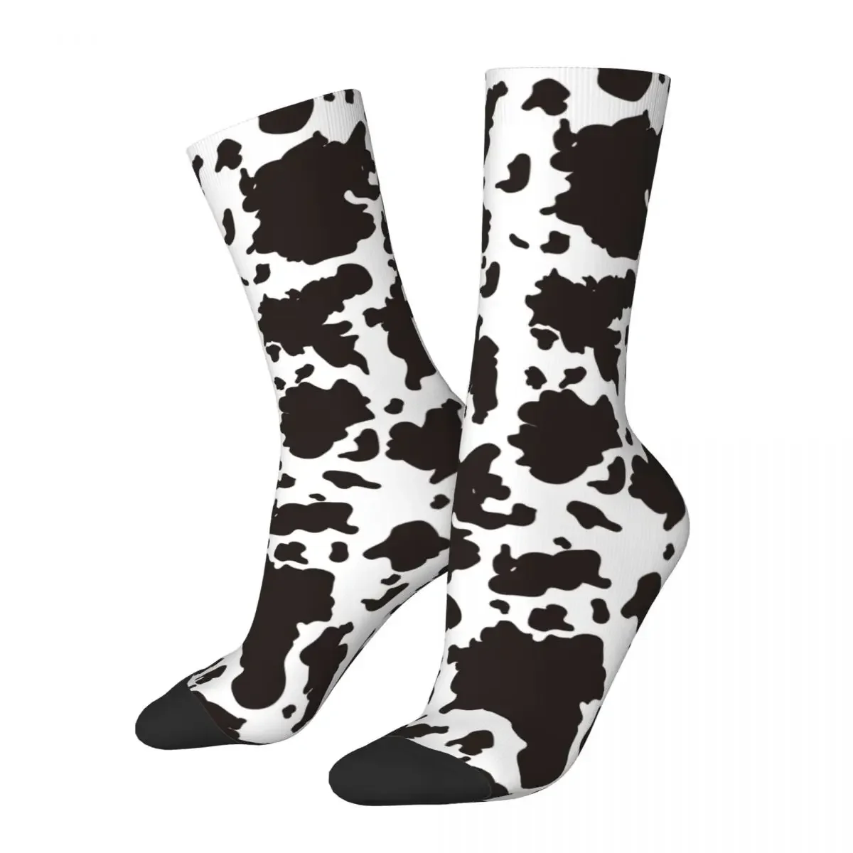 

New Male Men Socks Novelty Cow Pattern Sock Skateboard Women Stockings Spring Summer Autumn Winter