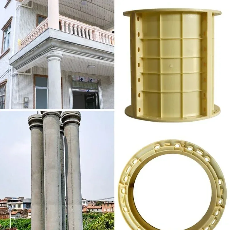 Roman Column Column Body Mold Glossy Cylinder Accessories Model Villa Gate Round Plastic Formwork
