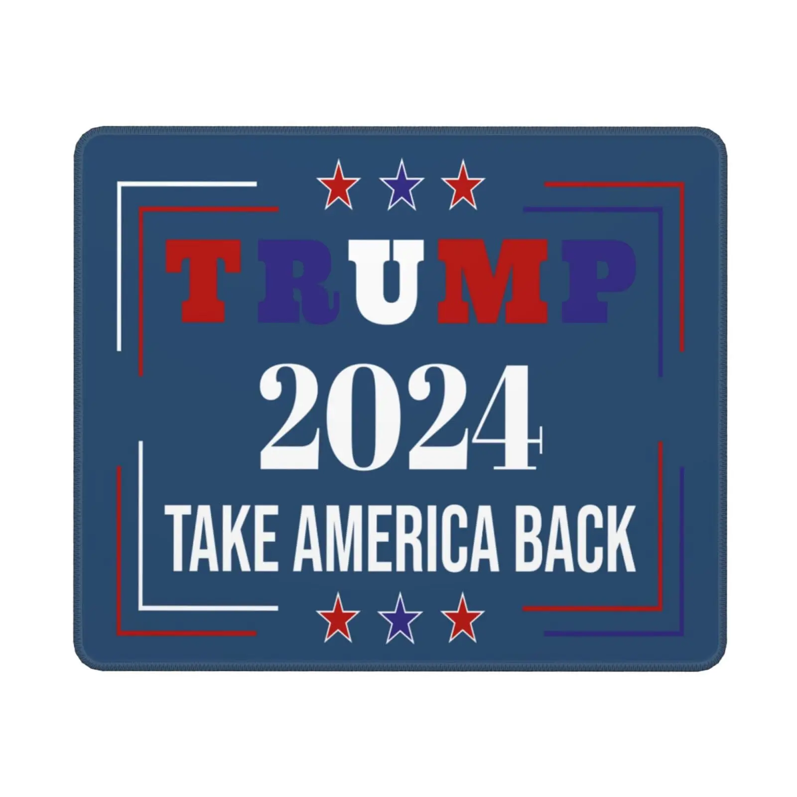 

Trump 2024 Take America Back Hot-Selling Square Mouse Pads Comfortable Gaming Mousepad Mouse Mat Keyboard Mats Desk Pad 22x18cm