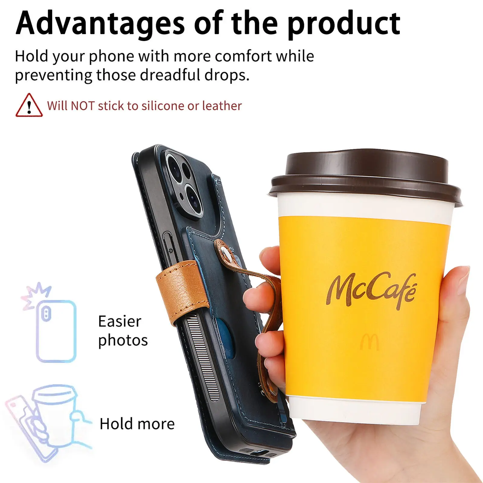 กระเป๋าสตางค์หนังสําหรับiPhone 16 15 14 Plus 13 12 11 Pro MaxสายKickstandช่องเสียบบัตรเครดิตกันกระแทกปกหลังShell