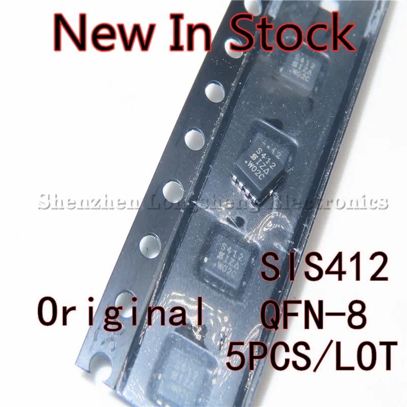 5PCS/LOT SIS412DN-T1-GE3 SIS412 S412 QFN-8 SMD MOS tube field effect tube  New In Stock