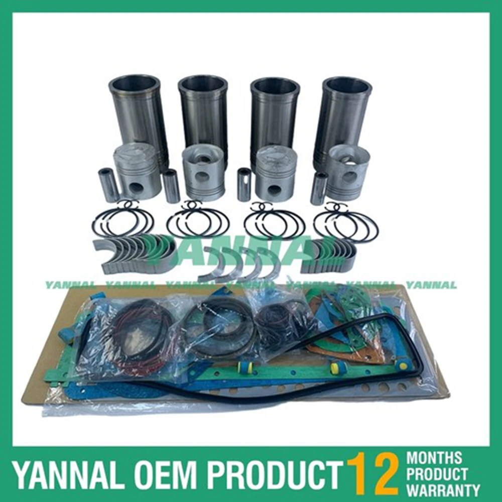 

Новый комплект для капитального ремонта 4D130 с набором прокладок и подшипников для деталей двигателя Komatsu