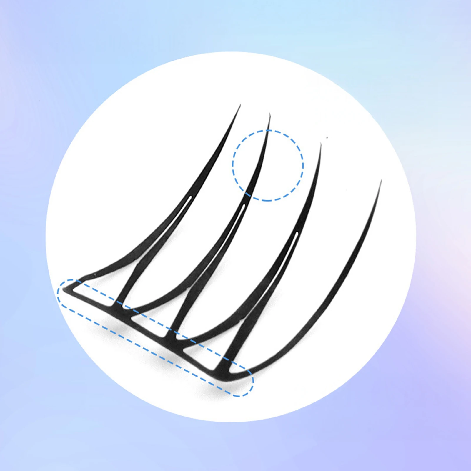 Sztuczne rzęsy bez kleju w stylu koreańskim, kształt U, rzęsy bez kleju, naturalne, cienkie, delikatne rzęsy dla kobiet do makijażu.