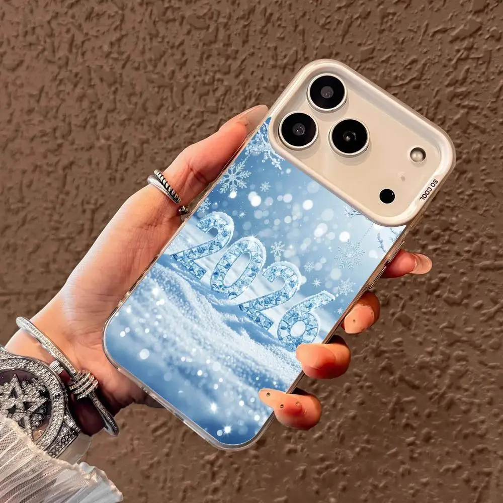 حافظة هاتف رقم 2026 لهاتف iPhone17 16 15 14 13 12 11 Pro/ Max/Plus غطاء خلفي مقاوم للصدمات ومضاد للبصمة #2