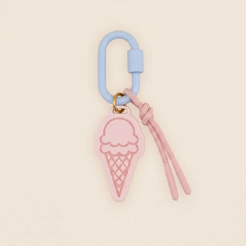 Acrylic Acrylic Keychain Rope Woven Fruit Series Ice Cream Keychain Bag Decoration Contrasting Color Bag Chain Charm Daily Use