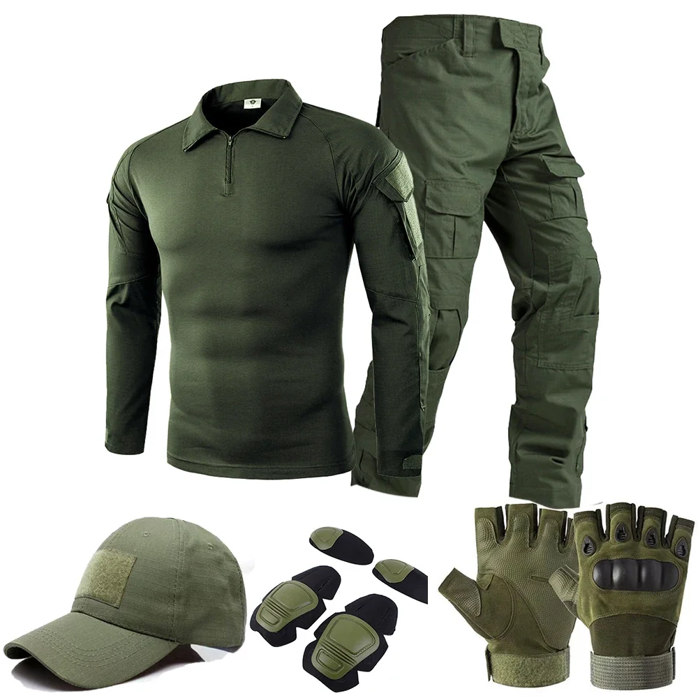 Tactical Uniform Milit Camo Suit Hunting Suits Combat Shirts Cargo Pants Men Clothing Trainning Airsoft Paintball Clothes Sets