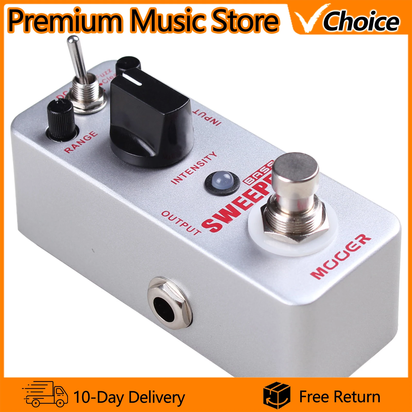 MOOER Guitar Effects Pedal Sweeper Bass Dynamic Envelope Filter Full Metal Shell True Bypass Electric Guitar Bass Accessories