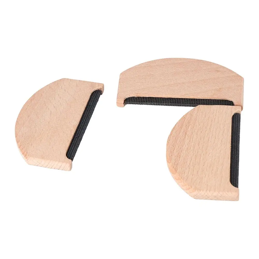 Portable Mini Wooden Sweater Clothes Hair Removal Comb Cashmere Pilling Lint Remover Shaver Lint Trimmer Epilator