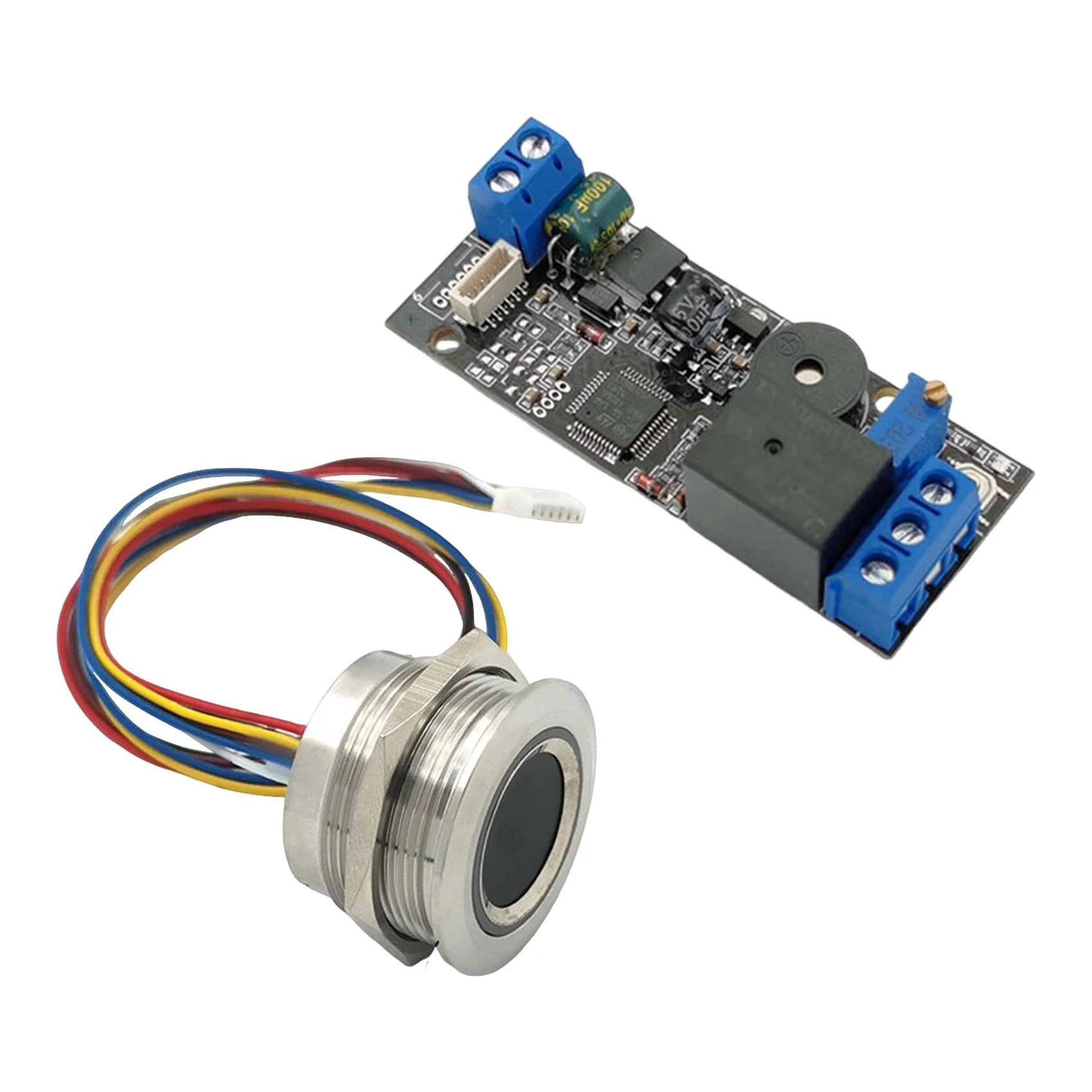 Compatible KL202+R503 Fingerprint Controller Kit DC12V Low Power Consumption Fingerprint Control Board Fingerprint Module