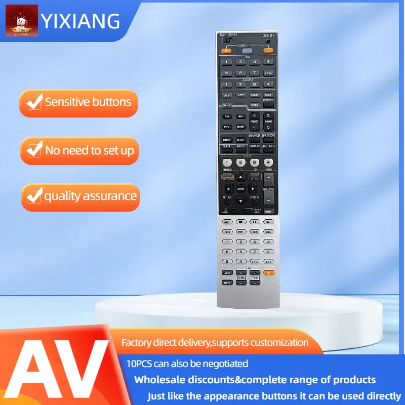 New Replacement Remote Control for Yamaha AV Receiver RAV347 WT92830 JEX RX-V1067BL RX-V1067 RXV1067BL RXV1067