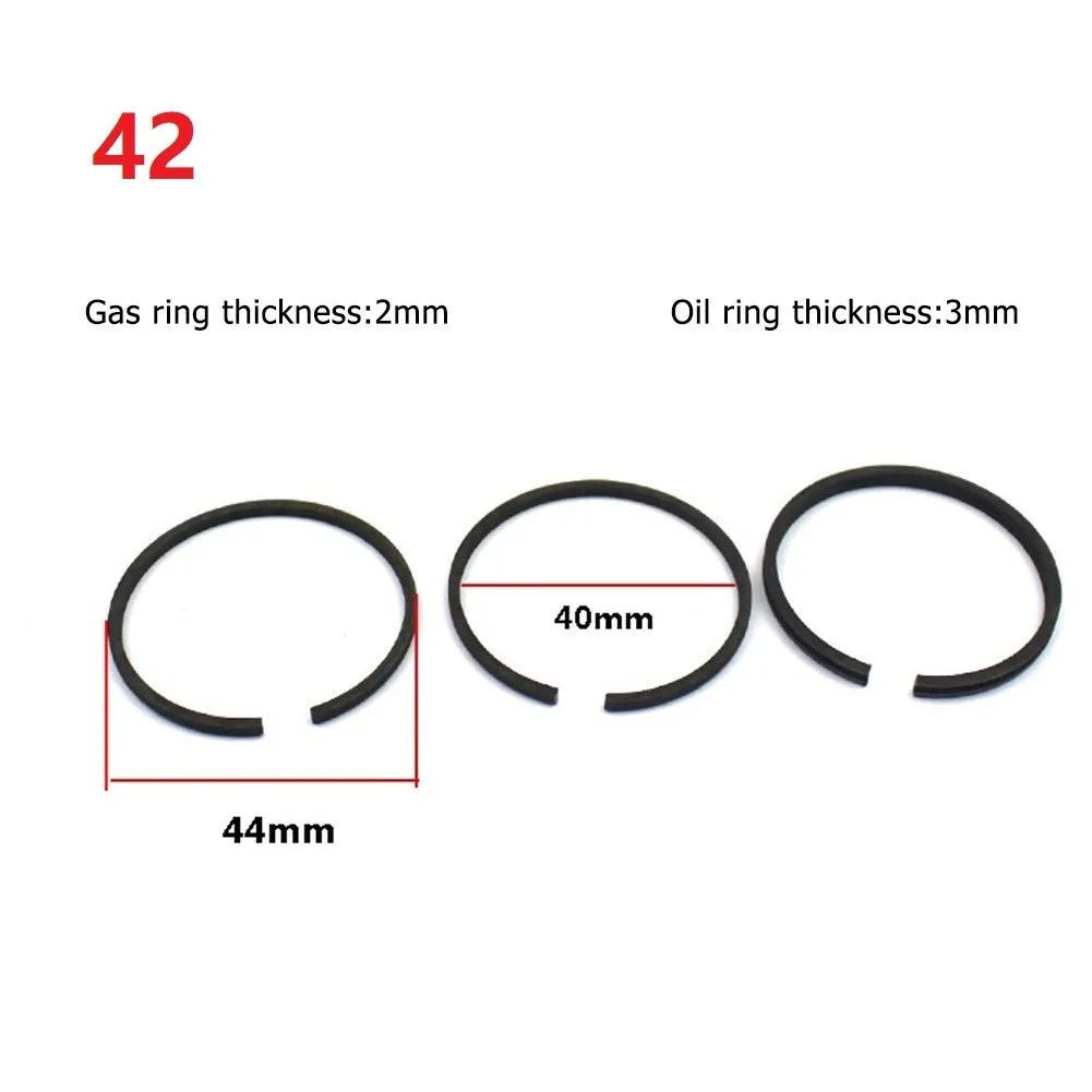 3x Piston Ring Pneumatic Part For Air Compressor 42/47/48/51/52/65/90/95/100mm Cylinder Replacement Air Compressor Part Tools