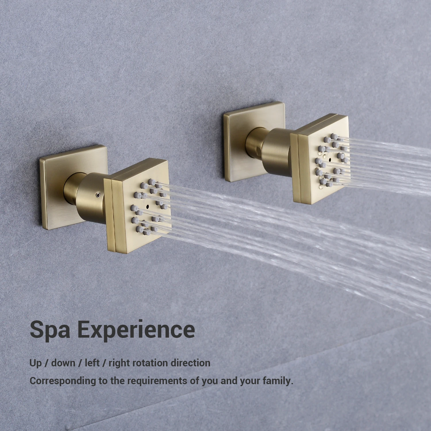 Badkamer Massief Messing 2 Fun - Shower Body Jet Massage Spray Square recensie en prijs