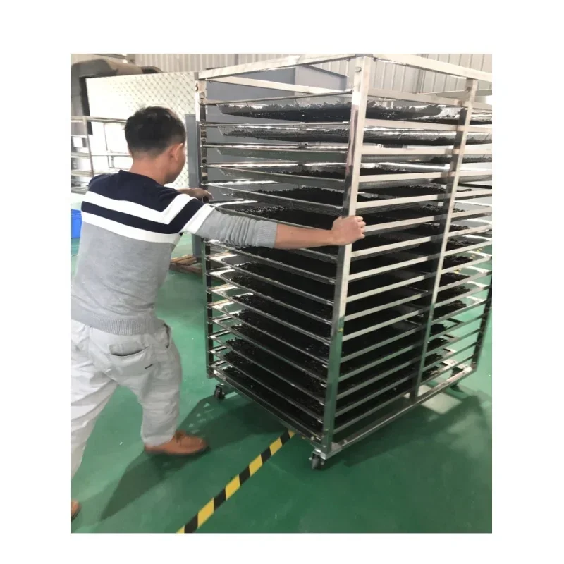 High Temperature Resistant 14/16 Layers 16/32 Trays Drying Trolley Stainless Steel Food Cooling Drying Baking Rack Cart Shelf