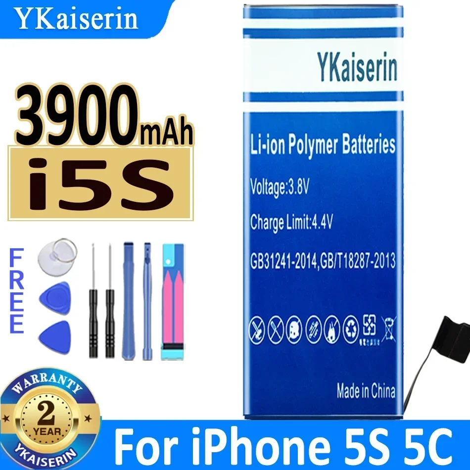 YKaiserin Battery For iPhone 11 8 7 6 6S 5 5S 5C 4S 3G 3GS X XR XS Max SE 2020 XSMax SE2020 SE 2 SE2 Mobile Phone Batterij