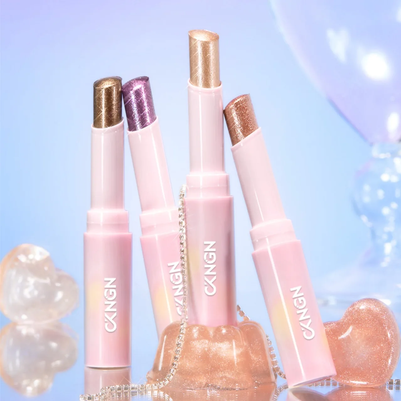 Shimmer Eyeshadow Stick Creamy Potatoes Texture Highlighter Stick Multi-use Glitter Eyeshadow