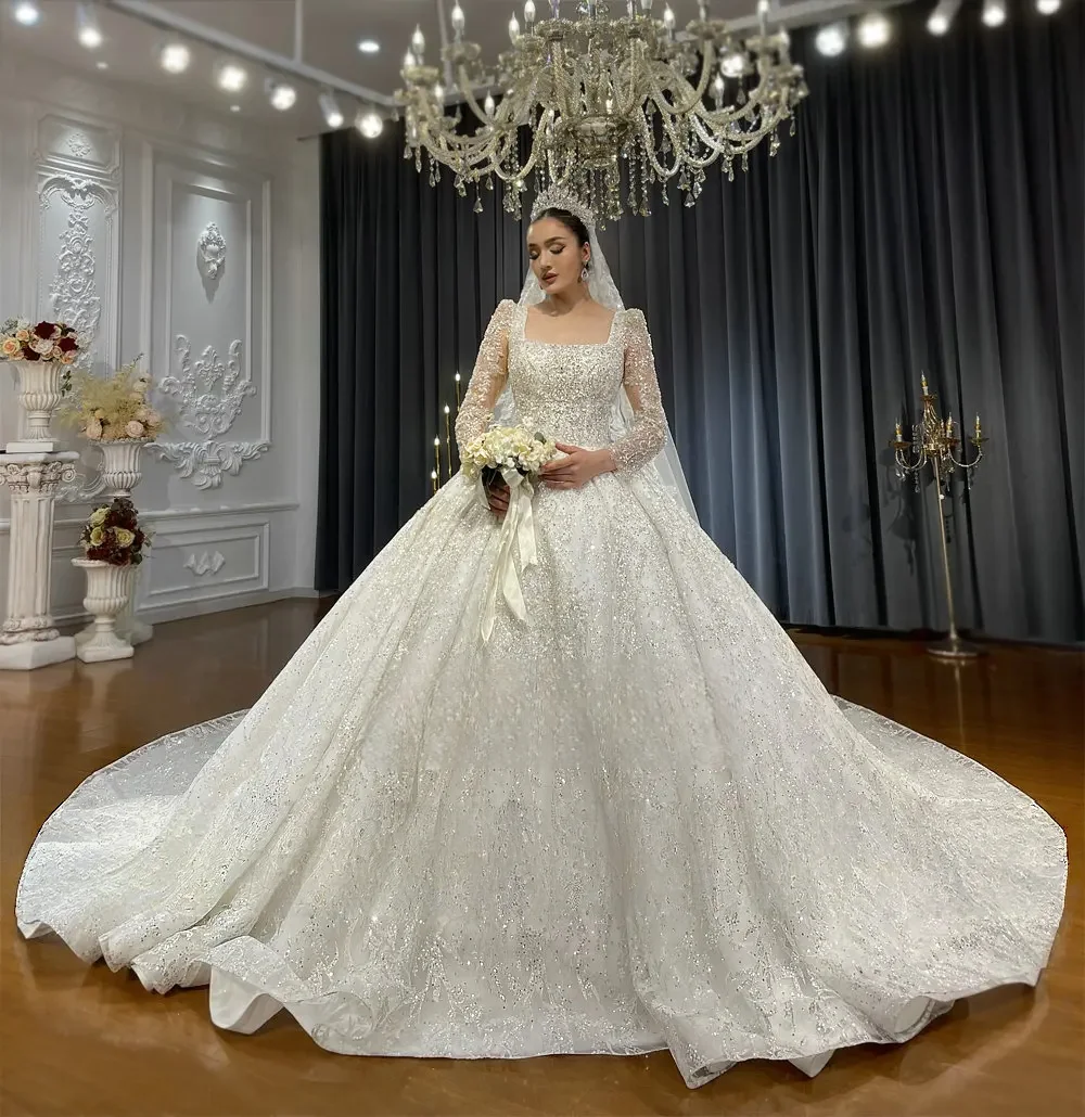 Customized 2027 Square Neckline Lace Wedding Dress Amanda Novias Official