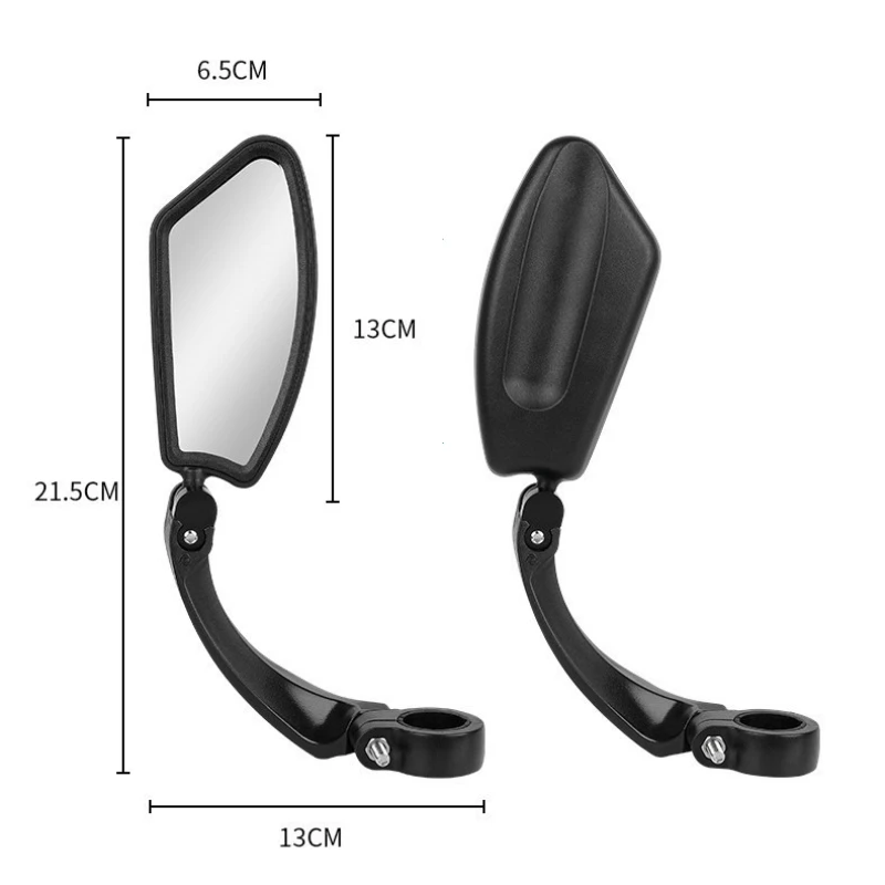 Stainless Steel HD Lens Bike Rear VIew Mirror 360° Rotatable MTB Rear Mirror Widen Big View Road Bicycle Mirror Bike Accessories