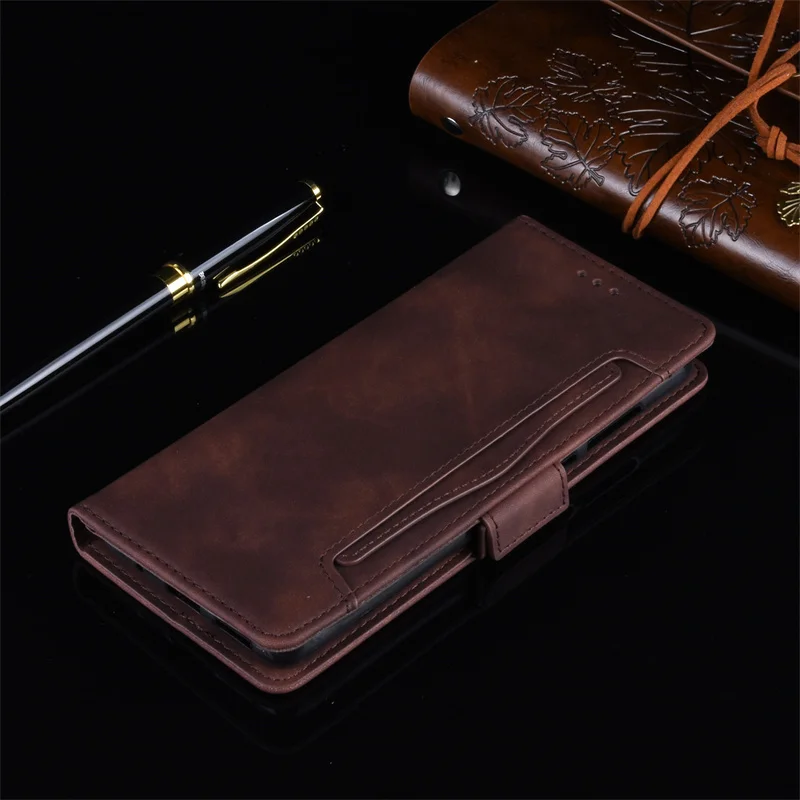 

For Sharp Aquos R7 Wallet Flip Style Skin Feel Leather Phone Cover For Sharp Aquos R7 R6 SH-52C With Separate Card Slot