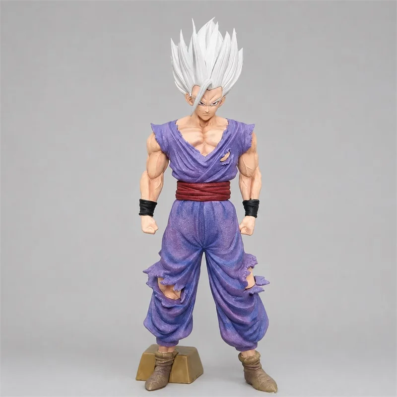 Figura de Gohan de la serie Dragon Ball, con capa blanca que simboliza el despertar del poder divino, modelo de Gohan para decorar, estatua de anime.