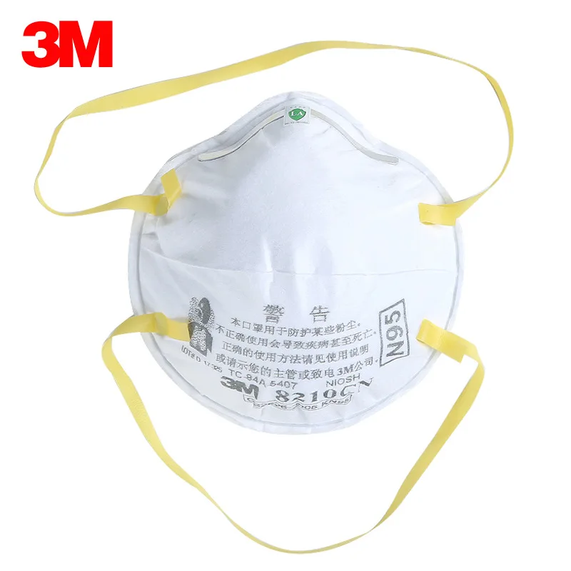 3M 8210CN N95 Protective Masks KN95 8210 NIOSH Certificate Anti PM2.5 Cup Industrial Health Care Anti Fog Mask 8210CN Headband