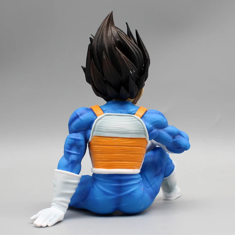 Dragon Ball Z Anime Action Figures, traje espacial, Estatueta Vegeta Iv, GK Vegeta Sentado Figura, Boneca Saiyan, Brinquedos Colecionáveis em PVC,