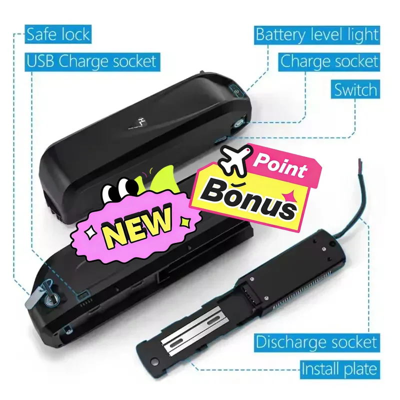 🚧 For Hailong Battery 30Ah 36V for Bafang BBS02 BBS03 BBSHD Powerful and long-lasting power Motor Hailong Battery