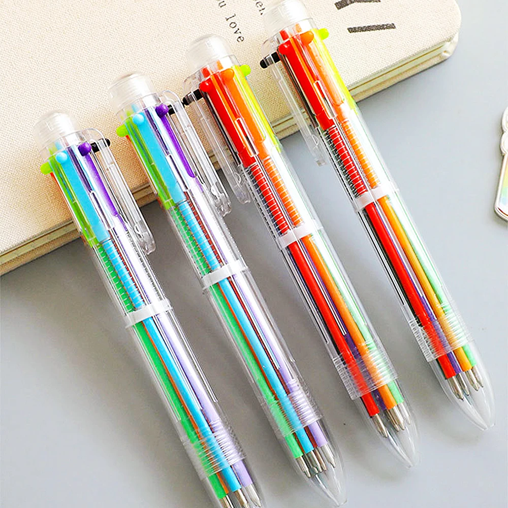 5/10 Stück niedlich transparent 6 Farben Kinder Party Geschenk Preis Kugelschreiber Büro Briefpapier Geschenk zurück zum Schul kindergarten Preis