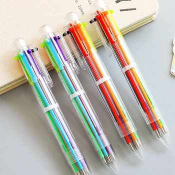 다채로운 볼펜, 사무실 펜 용품, 귀여운 카와이 만화 유니콘, 다양한 색상의 펜, 학교 문구, 10 가지 색상, 1 개 