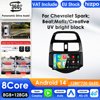 Hizpo 2Din Android 13 Car Multimedia Player for Chevrolet Spark Beat Matiz Creative 2010-2014  GPS Carplay AI Intelligent Screen