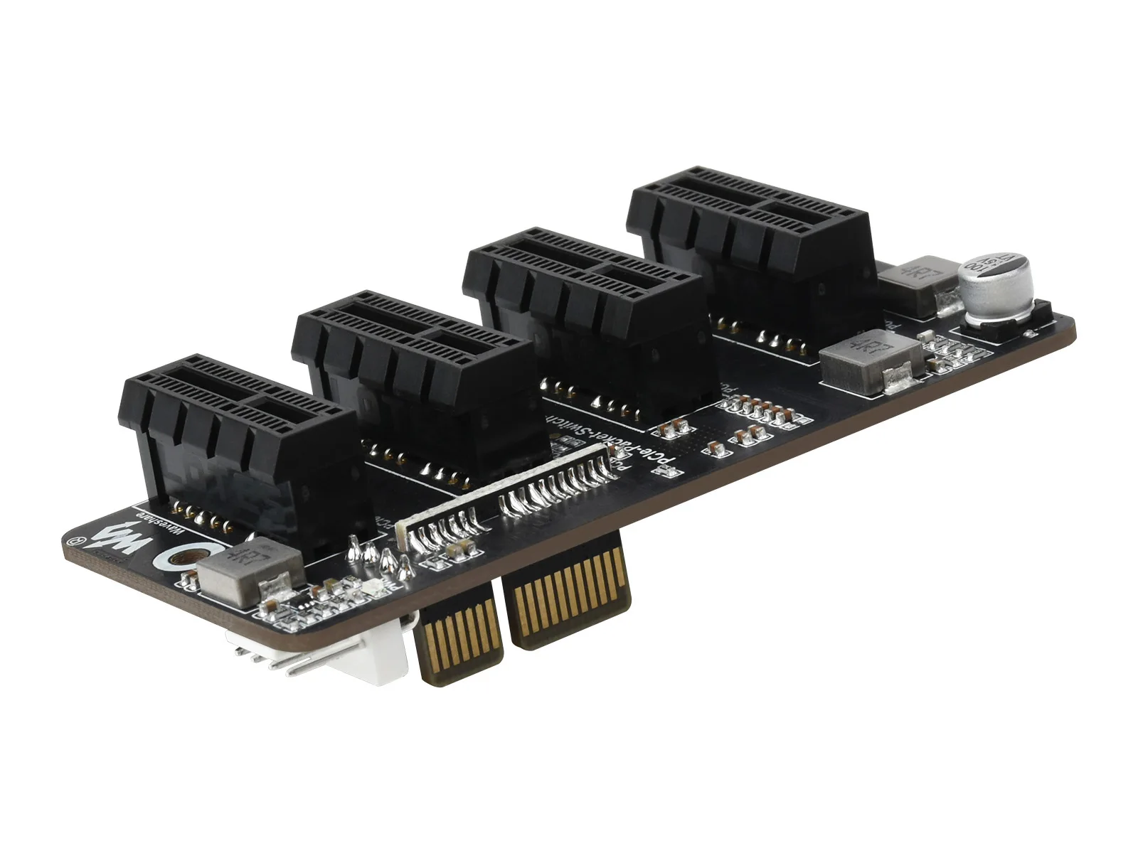 PCIe-Packet-Switch-4P,Extended 4-Ch PCIe Gen 2 ×1 Expander, Stable Performance, Driver-Free