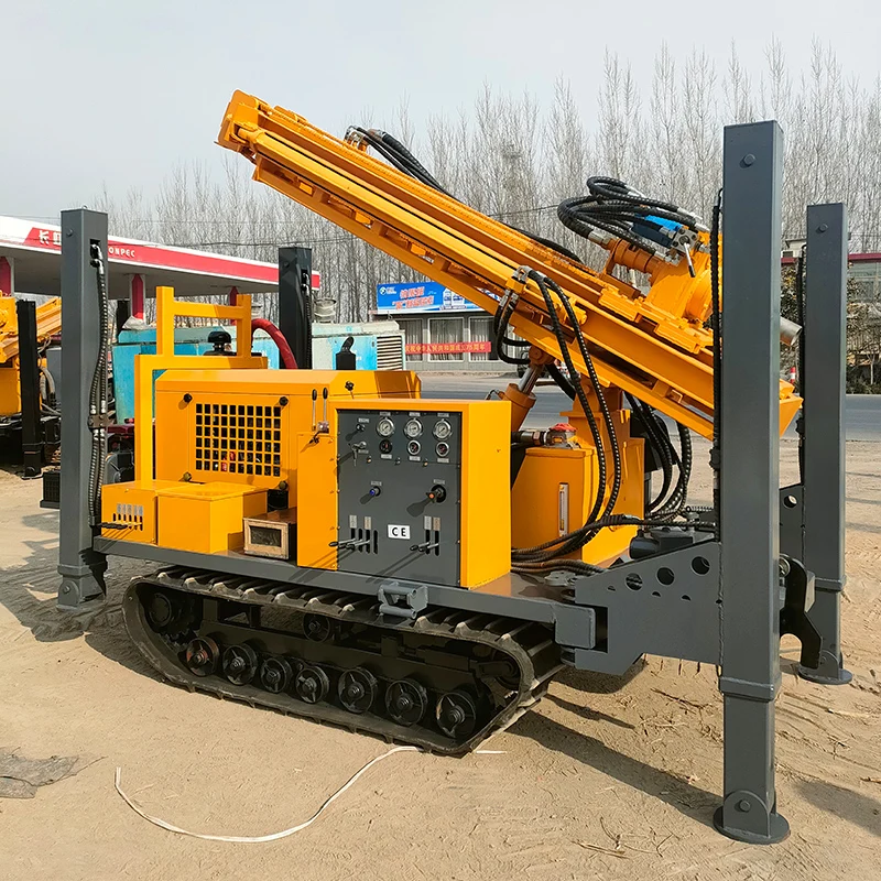 Customized Diesel-Powered Crawler Water Well Drilling Rig  Water-Air Dual-Purpose Portable Hydraulic Drilling Machine - view 3