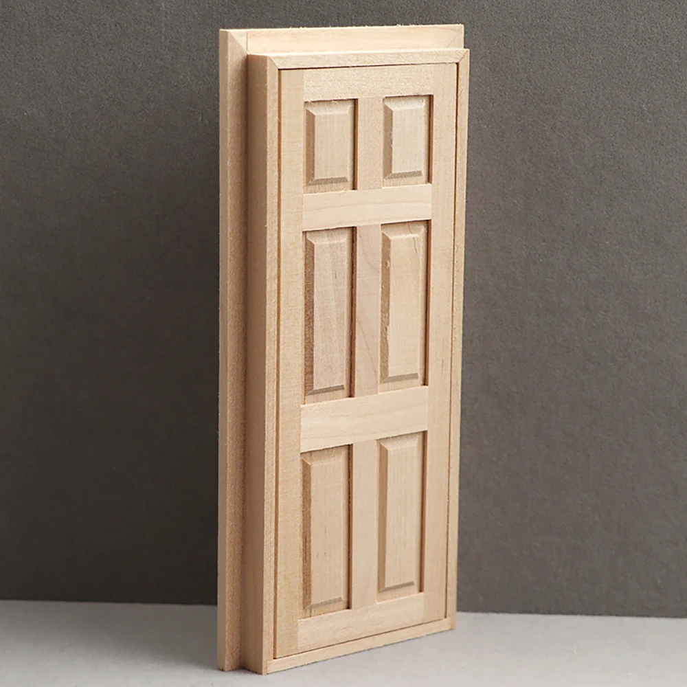 1/12 Dollhouse Miniature ไม้ 6 Lattice ประตูมินิเฟอร์นิเจอร์ของเล่นสําหรับตุ๊กตาอุปกรณ์ House ตกแต่ง ob11 bjd
