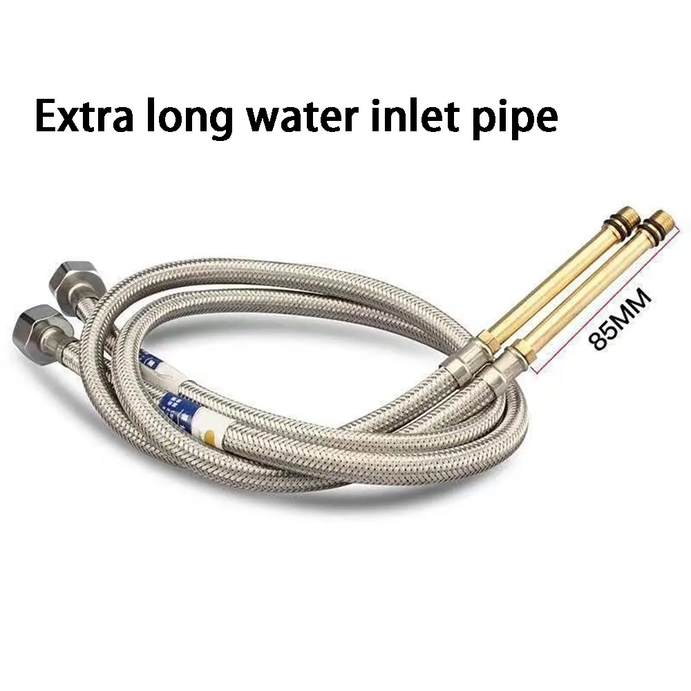 صنبور أنبوب مدخل المياه المقاوم للانفجار حوض الخضار حوض أنابيب المياه الساخنة والباردة الملحقات 304 الفولاذ المقاوم للصدأ مضفر po #6