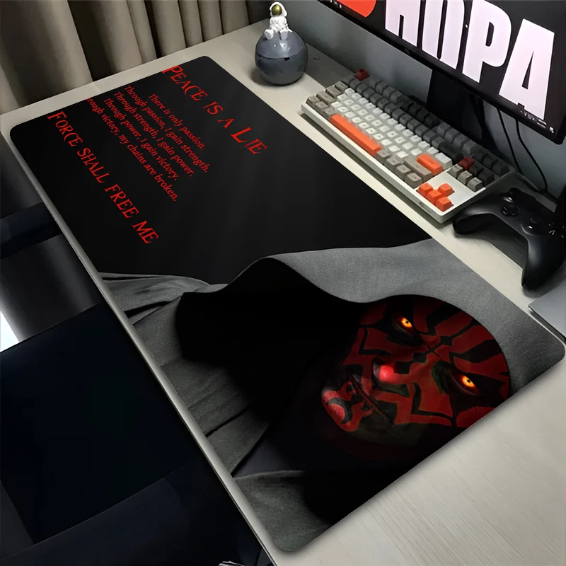 Alfombrilla de ratón antideslizante para Gaming, alfombrilla de mesa grande para Gaming, Darth Maul, Star Wars