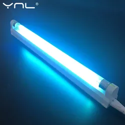 Lâmpada de quartzo luz uv esterilizador 220 v 110 v 6 w 8 t5 tubo ozônio ultravioleta germicida lâmpada bactericida desinfecção deodor
